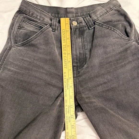 J. Galt Shanghai Black Straight Leg Jeans Women's Size S Washed Denim High Rise - Picture 5 of 10